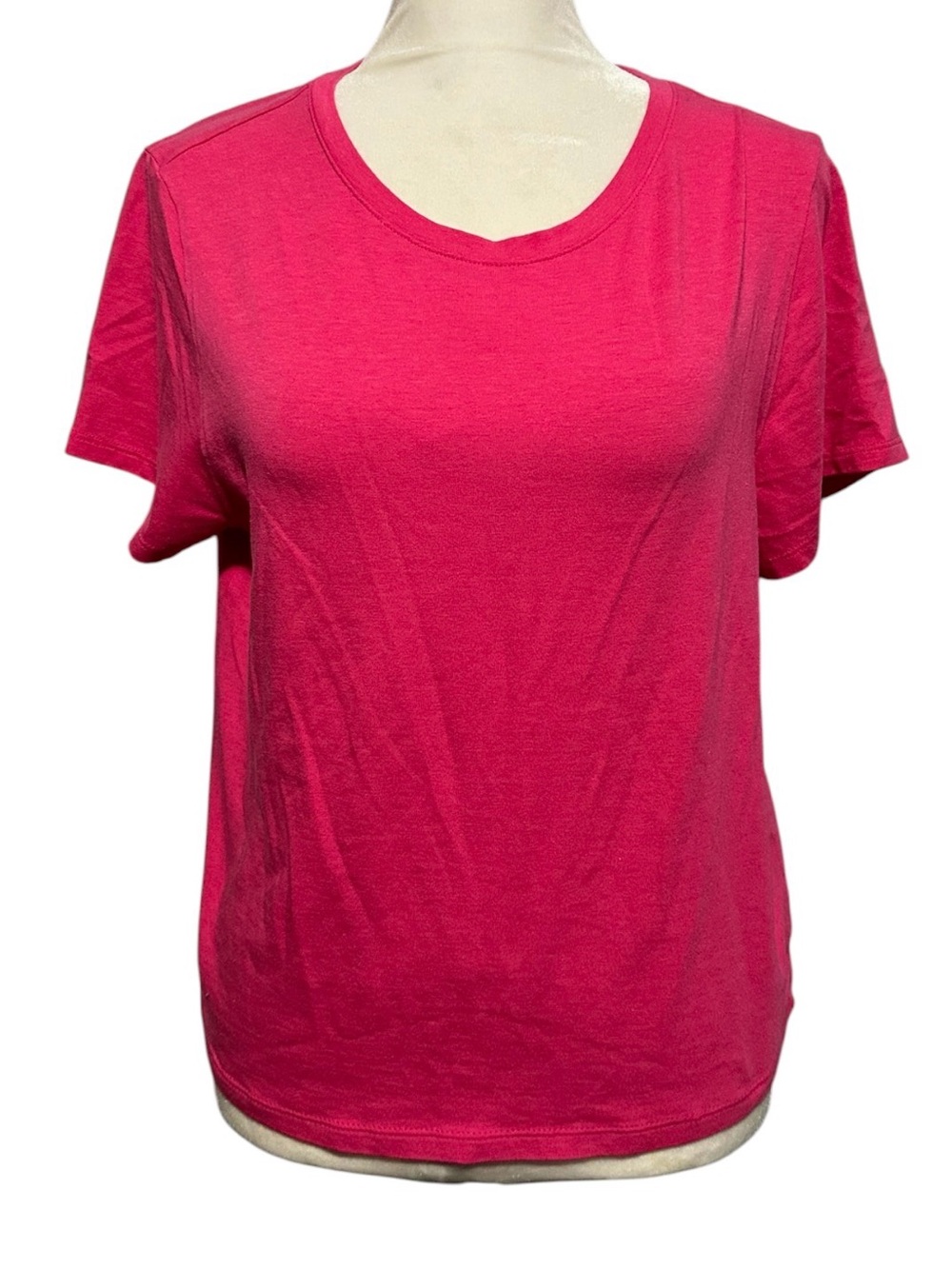 Old Navy Women's Short Sleeve Crew Neck Top pink